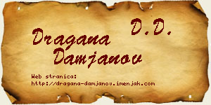 Dragana Damjanov vizit kartica